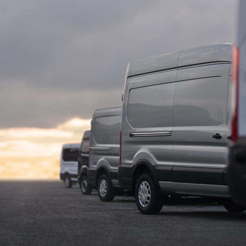 Van mockup isolated concept, Truck mock up